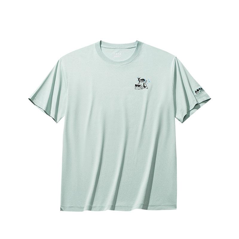 Anta Comfortable Letter Cartoon Print Simple Versatile Loose Fit Drop Shoulder Sports Short Sleeve T-Shirt Unisex Tops Sky-Blue 172528114-2 M
Anta Comfortable Letter Cartoon Print Simple Versatile Loose Fit Drop Shoulder Sports Short Sleeve T-Shirt Unisex Tops Sky-Blue 172528114-2 M
