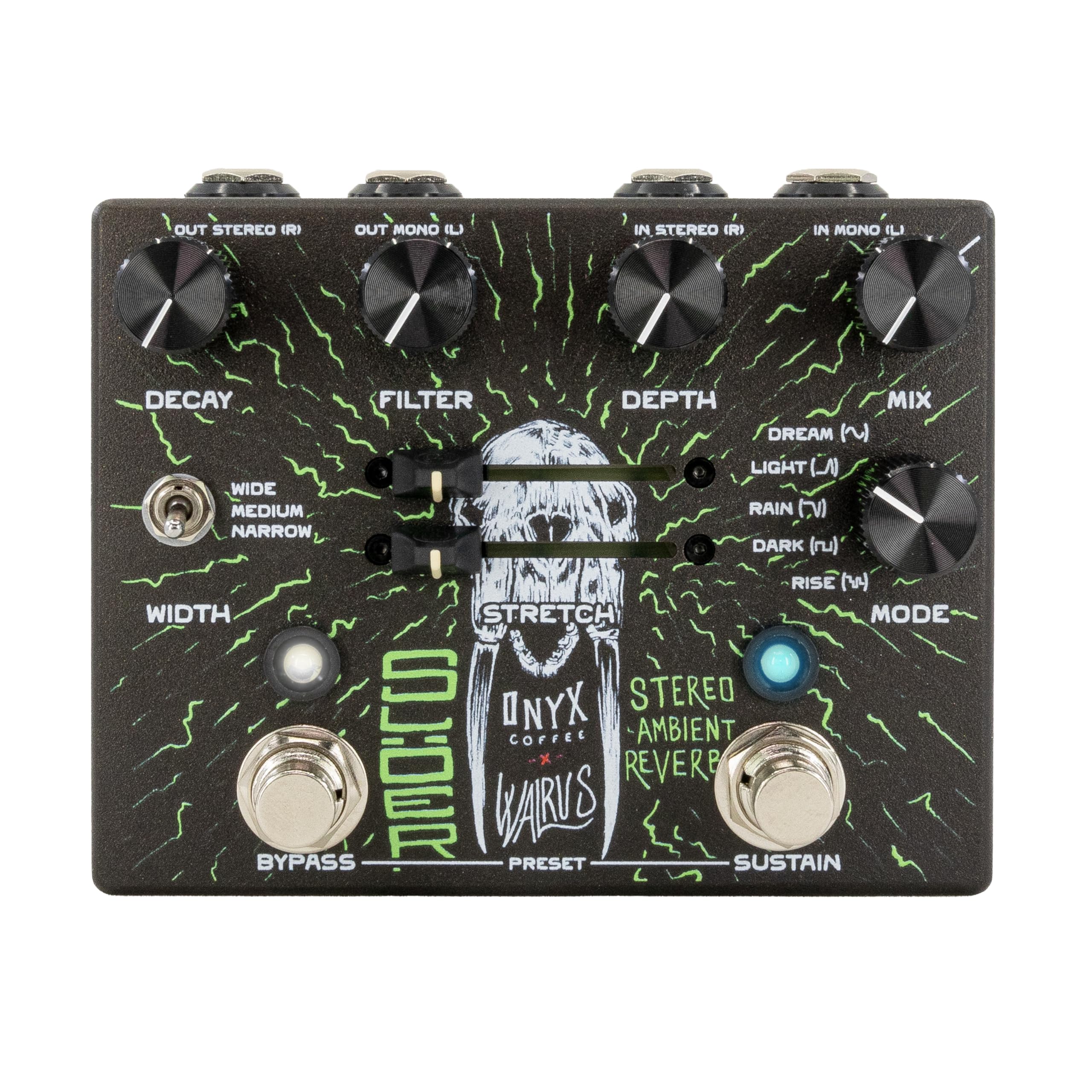 WALRUS AUDIO Slöer Stereo Ambient Reverb Reverb WAL-SLOERONY Black Friday 2023Limited Onyx Edition
WALRUS AUDIO Slöer Stereo Ambient Reverb Reverb WAL-SLOERONY Black Friday 2023Limited Onyx Edition