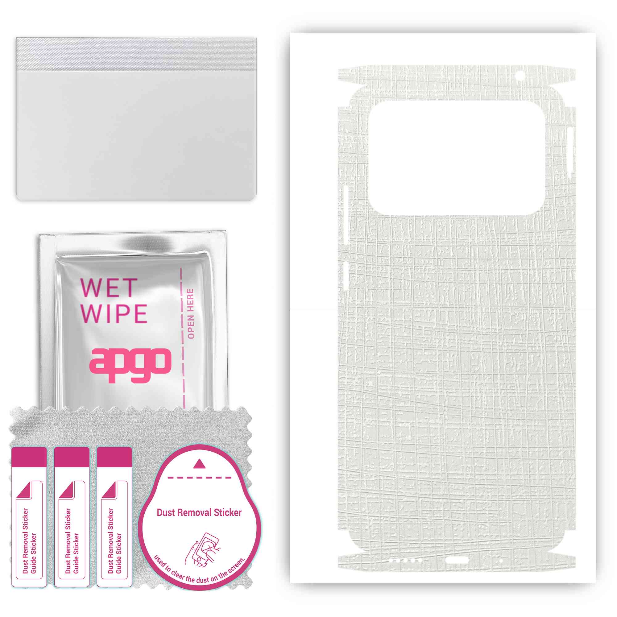 apgo Protective Skin Sticker for the back+sides compatible with Xiaomi Poco C40, Full Wrap Film, Foil, Vinyl - Pattern White Fabric
apgo Protective Skin Sticker for the back+sides compatible with Xiaomi Poco C40, Full Wrap Film, Foil, Vinyl - Pattern White Fabric