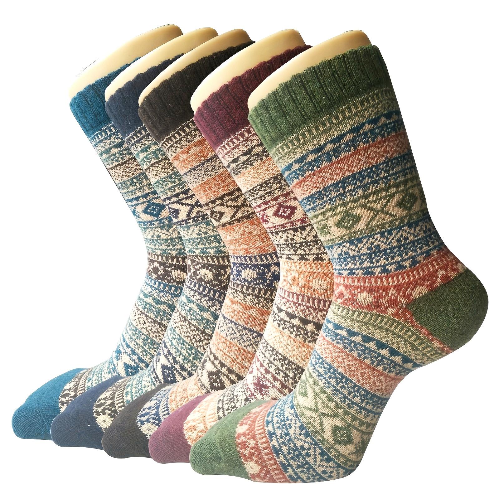 Women s Winter Warm Socks 5 Pair Set - Geometric Pattern, Thick Knitted, Soft Polyester and Spandex Blend, Elastic and Comfortable United States(6-10)
Women s Winter Warm Socks 5 Pair Set - Geometric Pattern, Thick Knitted, Soft Polyester and Spandex Blend, Elastic and Comfortable United States(6-10)