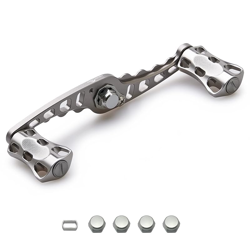 HEIGHTEN 95/110mm reel handle Shimano Daiwa Abu common use bait reel for Wave Series (110mm, Gunmetal) (206)
HEIGHTEN 95/110mm reel handle Shimano Daiwa Abu common use bait reel for Wave Series (110mm, Gunmetal) (206)