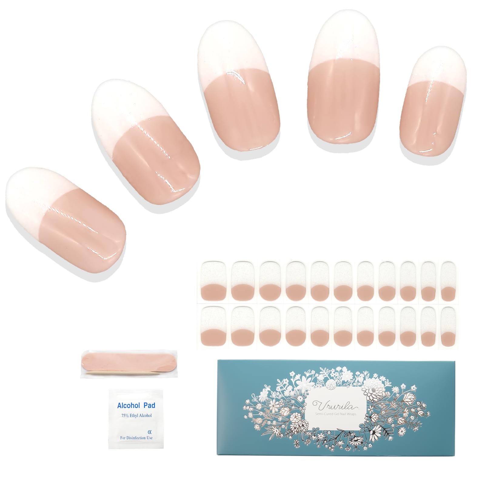 Ururila Gel Nail Seal Nail Sticker Hardening Type Just Stick Self Nail White Ururila White x Nude (012.Хромой французский)
Ururila Gel Nail Seal Nail Sticker Hardening Type Just Stick Self Nail White Ururila White x Nude (012.Хромой французский)
