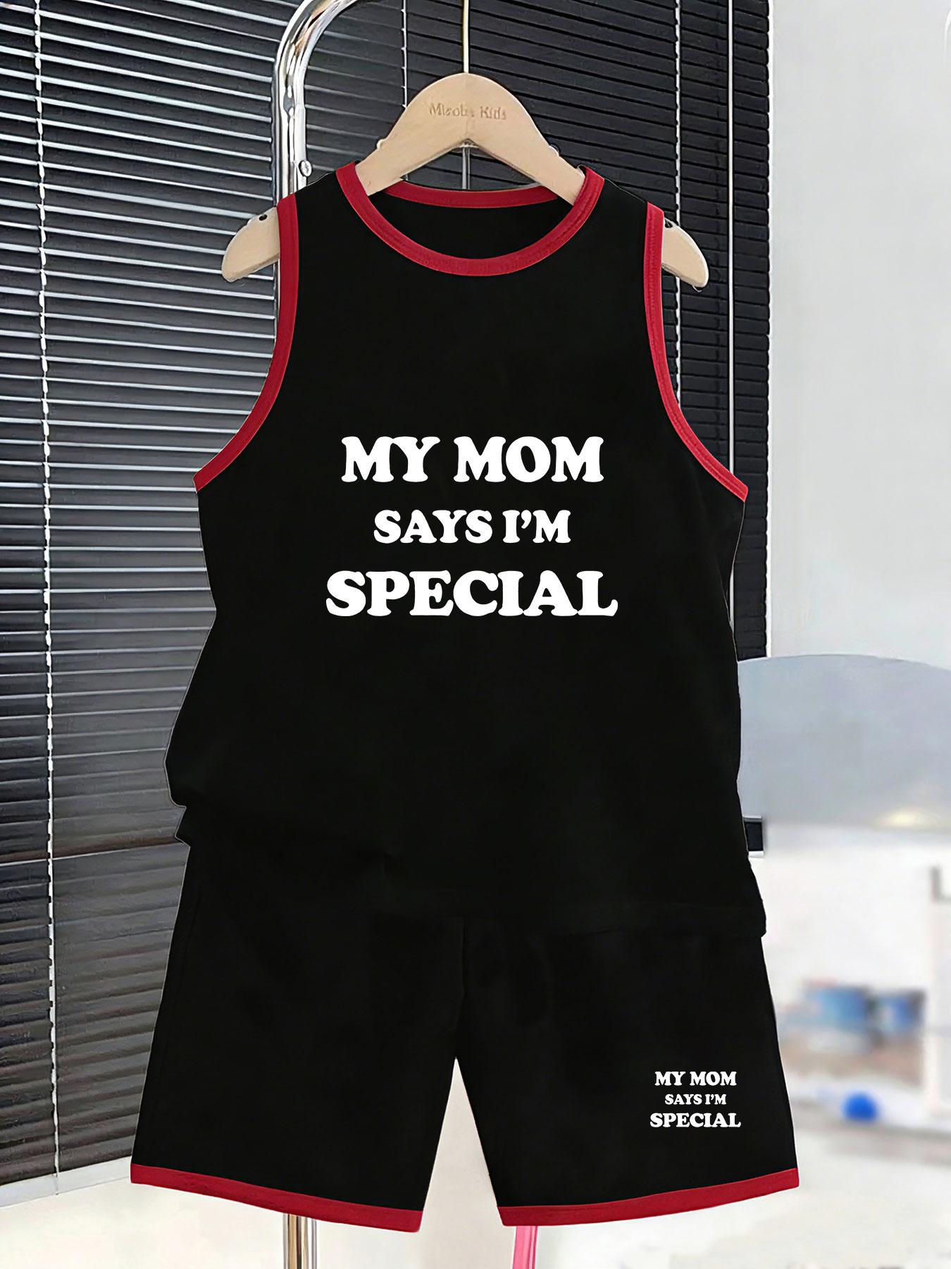 Boys sweet kids quote printed vest shorts. Warm family vibe, ultra-soft fabric for parent-child daily and casual wear. 2-3Y чёрный
Boys sweet kids quote printed vest shorts. Warm family vibe, ultra-soft fabric for parent-child daily and casual wear. 2-3Y чёрный