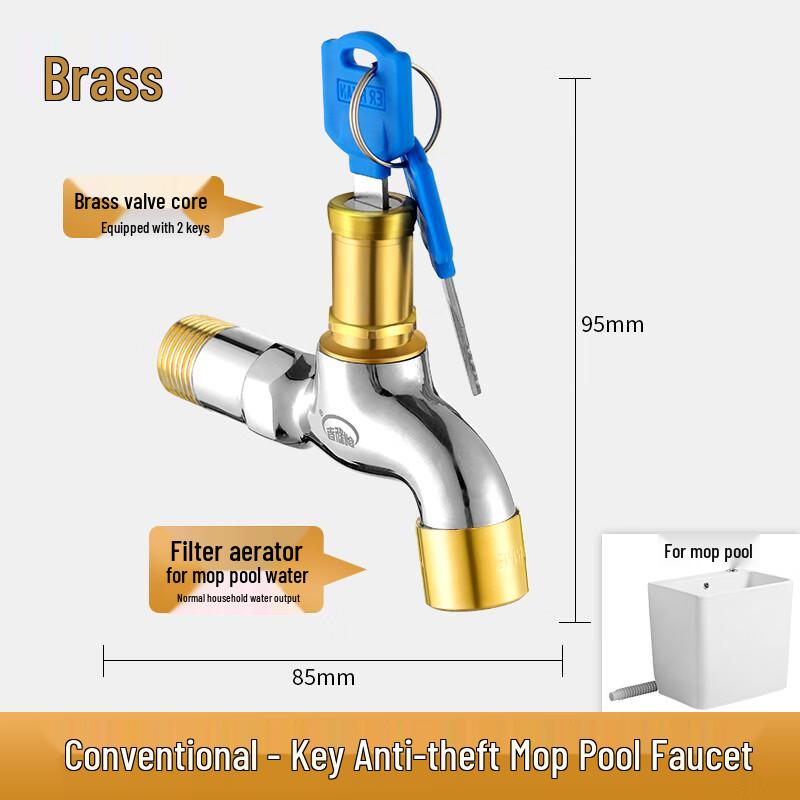 ZISIZ Outdoor Anti-Freeze Stainless Steel Faucet with Lock
ZISIZ Outdoor Anti-Freeze Stainless Steel Faucet with Lock