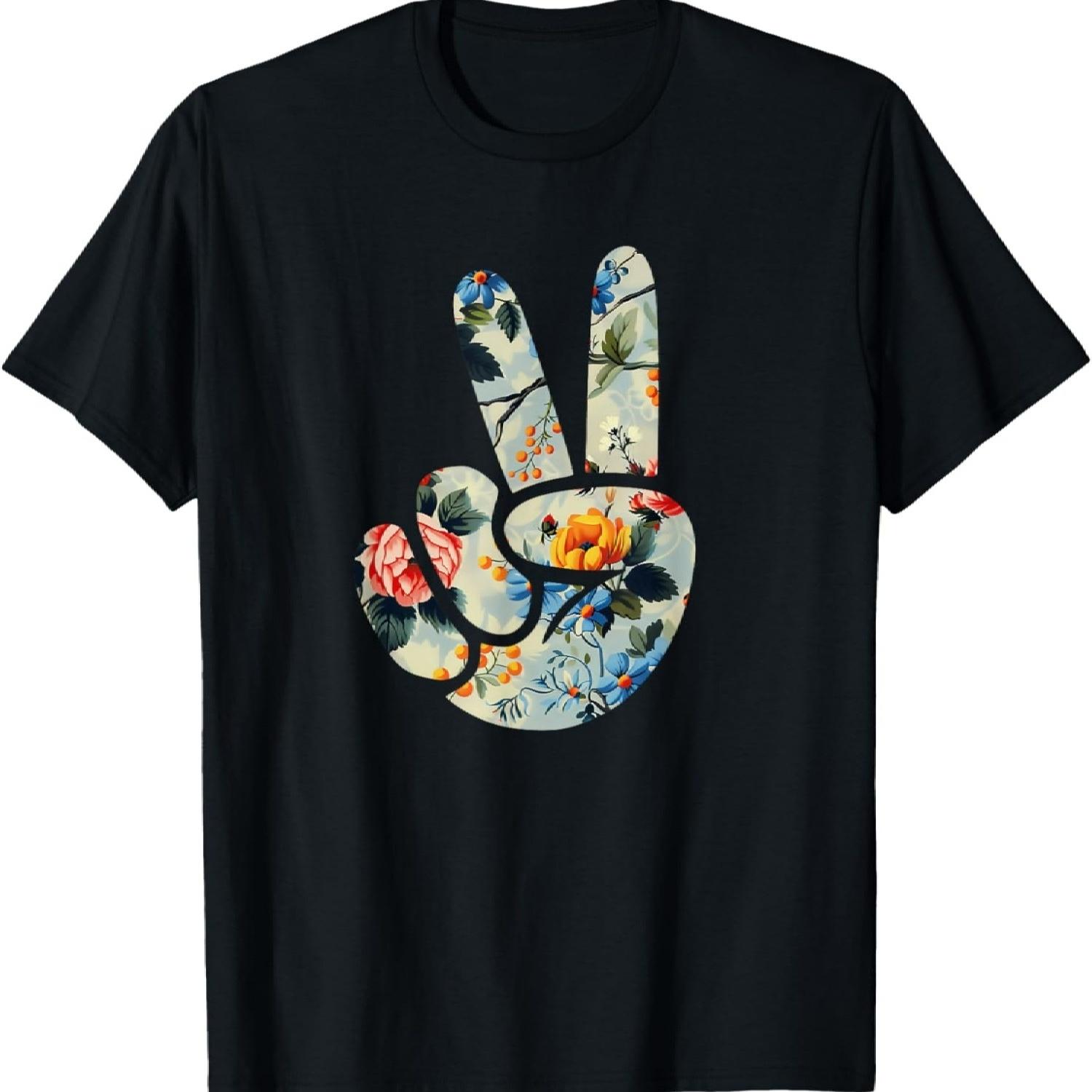 Elegant Silhouette Wildflowers Floral Peace Sign Hand T-Shirt(7) XXXXXL чорний
Elegant Silhouette Wildflowers Floral Peace Sign Hand T-Shirt(7) XXXXXL чорний