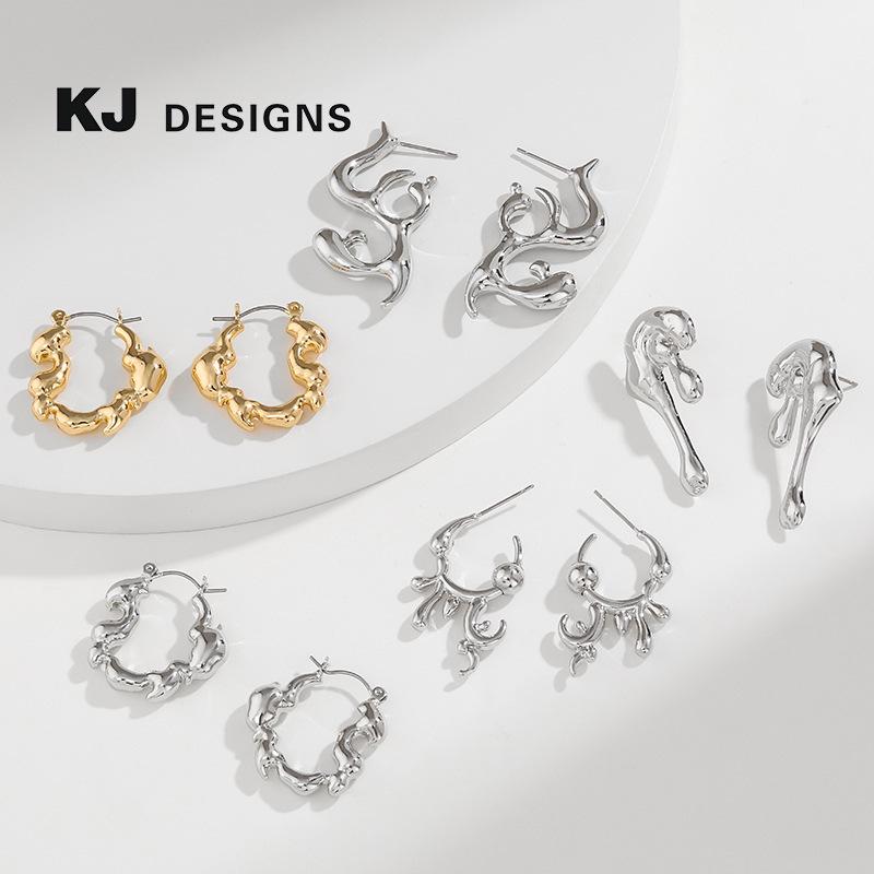 Kenjie INS. Irregular Gold Plated Metal Earrings for Women - European & American Fashion Studs
Kenjie INS. Irregular Gold Plated Metal Earrings for Women - European & American Fashion Studs