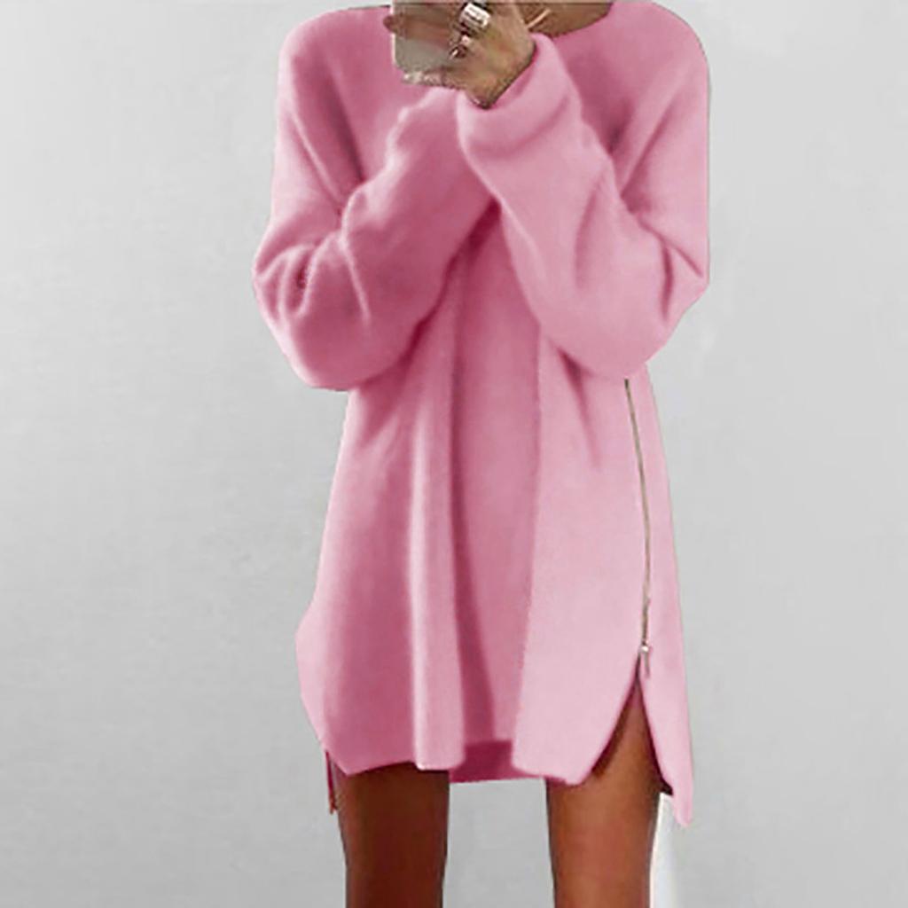 Женский модный повседневный однотонный свободный свитер на молнии с длинными рукавами 4XL розовый
Женский модный повседневный однотонный свободный свитер на молнии с длинными рукавами 4XL розовый