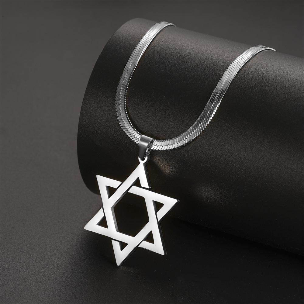 My Shape Star of David Pendant Necklace for Women Je Six-pointed Star Charms Choker Chain Stainless Steel Vintage Jewelry 40cm
My Shape Star of David Pendant Necklace for Women Je Six-pointed Star Charms Choker Chain Stainless Steel Vintage Jewelry 40cm