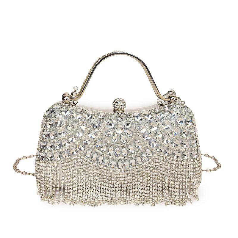 2026 Cross-border New Rhinestones Dinner Bag Tassel Portable Banquet Fashionable Celebrity Single Shoulder one size серебряный
2026 Cross-border New Rhinestones Dinner Bag Tassel Portable Banquet Fashionable Celebrity Single Shoulder one size серебряный