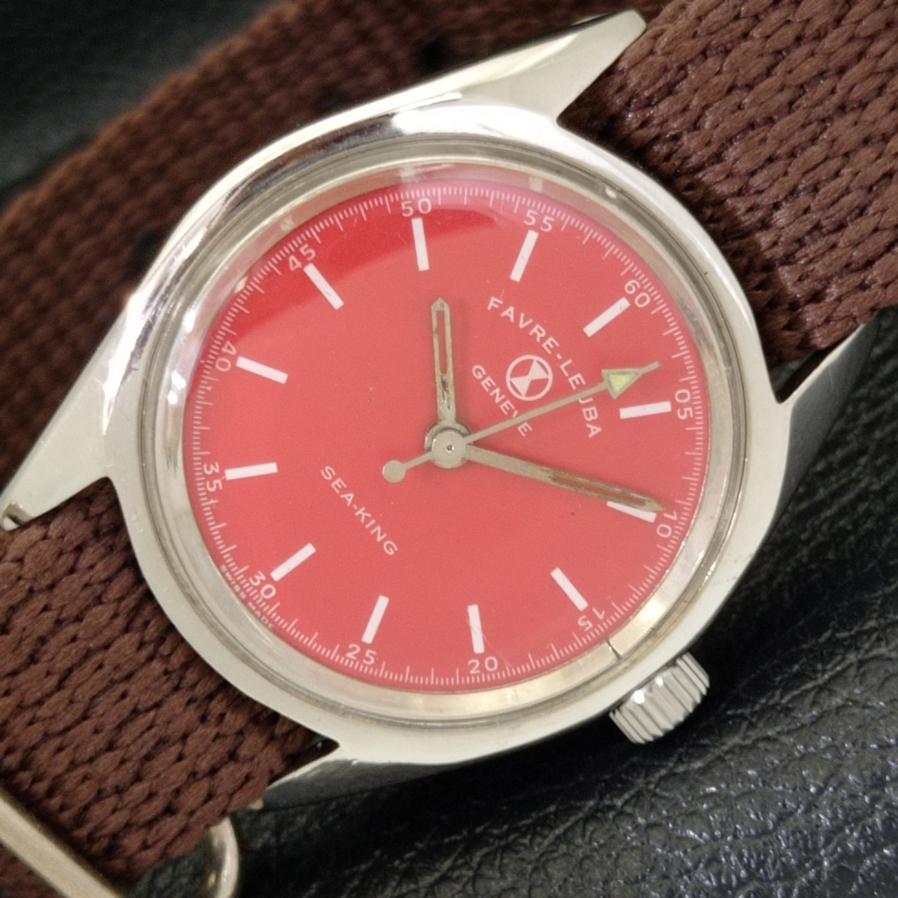SWISS HAND-WINDING FAVRE LEUBA GENEVE SEA KING MENS RED DIAL WATCH a430899-2 R104-a430899
SWISS HAND-WINDING FAVRE LEUBA GENEVE SEA KING MENS RED DIAL WATCH a430899-2 R104-a430899