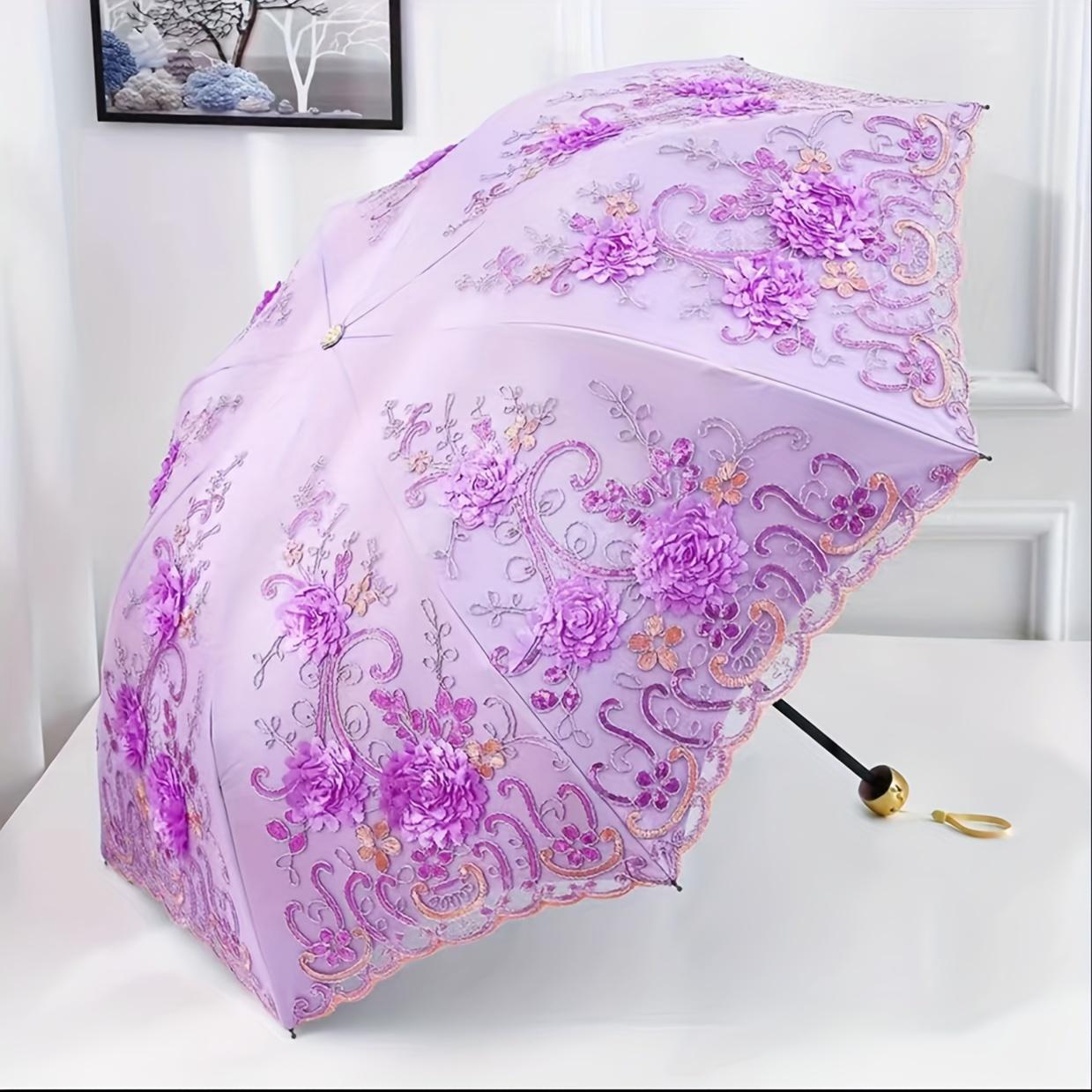 1pcs Lace Parasol Anti-UV Folding Umbrella UPF50+ Vintage Flower Embroidery Umbrella Princess Umbrella Gift Umbrella Suitable fo
1pcs Lace Parasol Anti-UV Folding Umbrella UPF50+ Vintage Flower Embroidery Umbrella Princess Umbrella Gift Umbrella Suitable fo