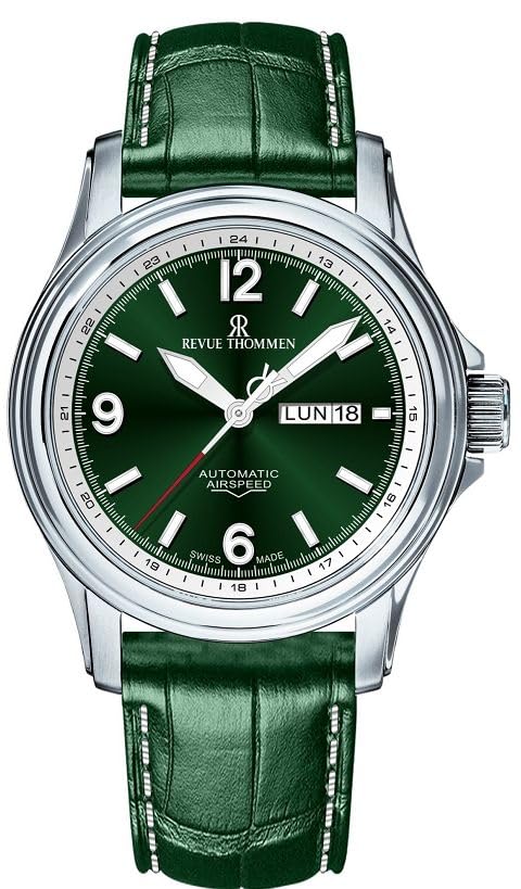 Revue Thommen Automatic Swiss Green Men s Day-Date Watch, Made, 16040.2334, зелений
Revue Thommen Automatic Swiss Green Men s Day-Date Watch, Made, 16040.2334, зелений