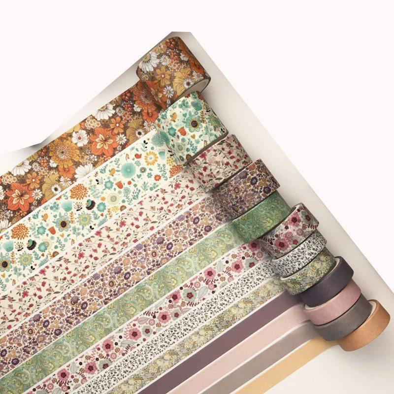 12rolls/box Paper tape set, colorful and fresh handmade account book, antique style handmade account sticker material
12rolls/box Paper tape set, colorful and fresh handmade account book, antique style handmade account sticker material