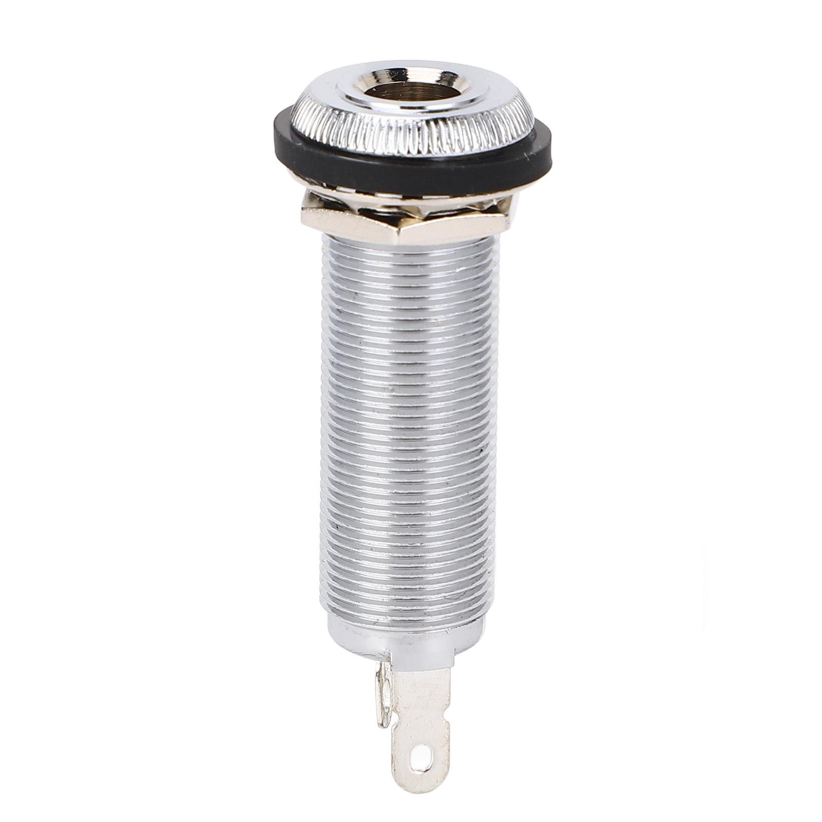 Guitar Bass Barrel Jack Socket 6.35mm Brass Mono Cylinder Input Output 3 Pins Electric Guitar Parts
Guitar Bass Barrel Jack Socket 6.35mm Brass Mono Cylinder Input Output 3 Pins Electric Guitar Parts