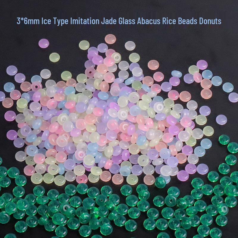 3x6mm Macaron Abacus Beads, Imitation Jade for DIY Jewelry & Bracelet Making 10g (approx. 52 pcs)
3x6mm Macaron Abacus Beads, Imitation Jade for DIY Jewelry & Bracelet Making 10g (approx. 52 pcs)