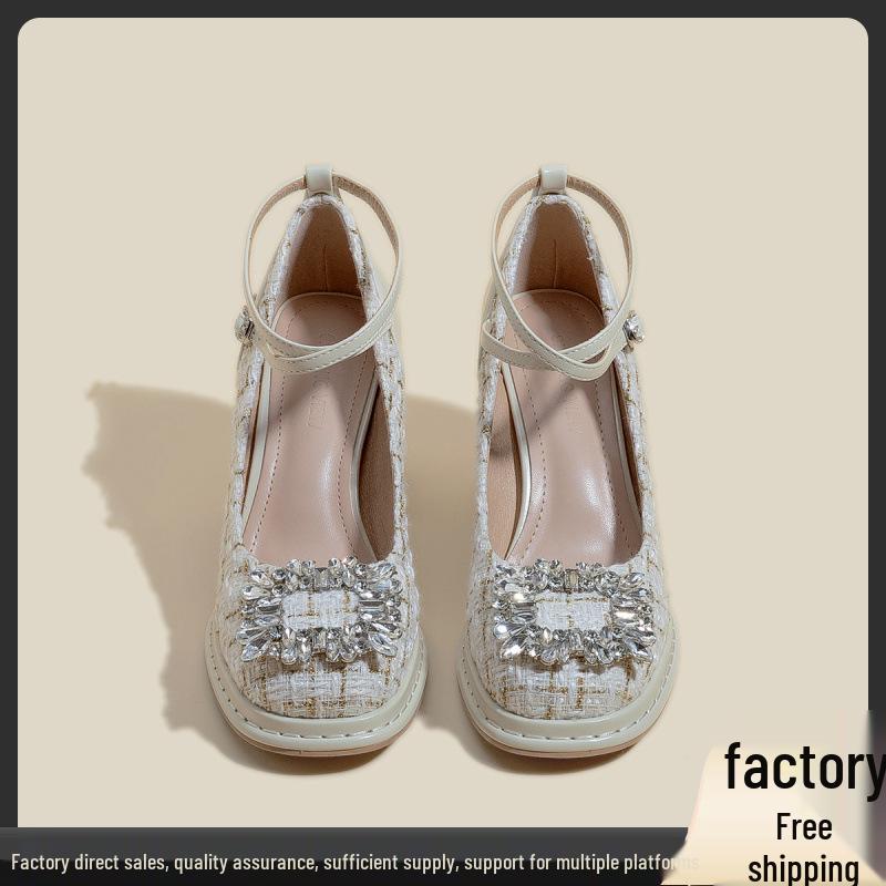 Chunky Heel Mary Jane Princess Shoes with Thick Sole, Rhinestones & Waterproof Platform - Spring 2025 Collection. 40 абрикосовый
Chunky Heel Mary Jane Princess Shoes with Thick Sole, Rhinestones & Waterproof Platform - Spring 2025 Collection. 40 абрикосовый