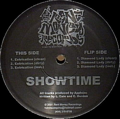 12inch Record SHOWTIME - Extrication / Diamond Lady RMR521 Rent Money Reco 2001 US Rap & Hip-Hop/R&B Used
12inch Record SHOWTIME - Extrication / Diamond Lady RMR521 Rent Money Reco 2001 US Rap & Hip-Hop/R&B Used