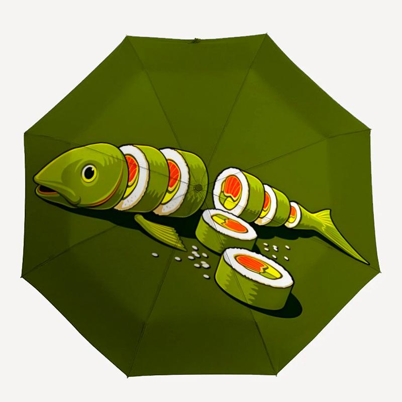 1pc Sushi Fish Automatic Open/Close, Foldable Compact Umbrella with 8-Rib Shaft, Perfect Gift For Men And Women, Casual Style, Vibrant Motif
1pc Sushi Fish Automatic Open/Close, Foldable Compact Umbrella with 8-Rib Shaft, Perfect Gift For Men And Women, Casual Style, Vibrant Motif