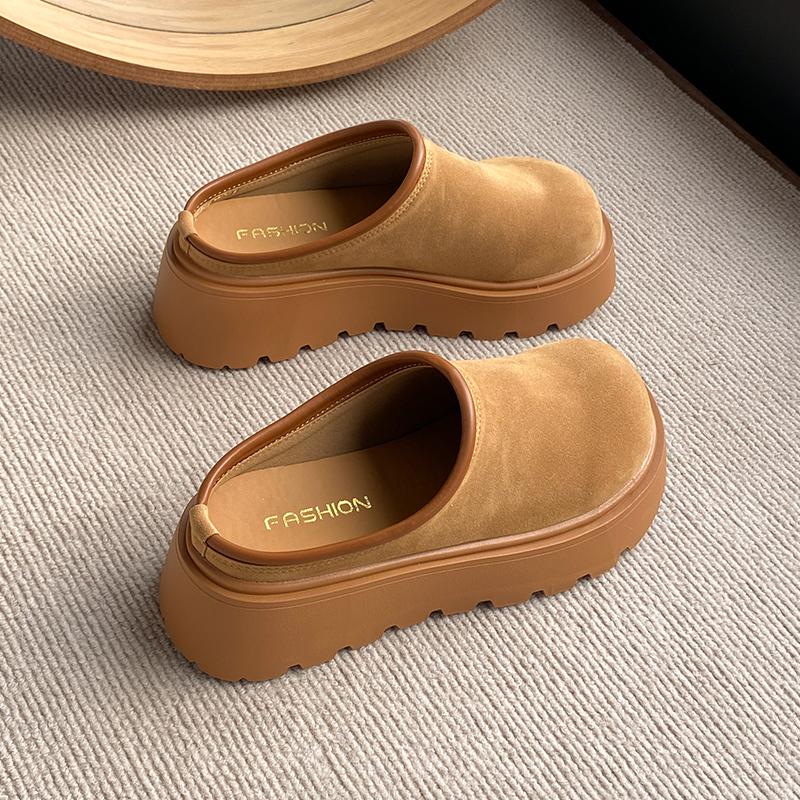 CRLAYDK Женские мюли на платформе и каблуке, повседневная обувь с закрытым носком, слипоны без задника, износостойкие, для ходьбы, увеличивающие рост, тапочки 40
CRLAYDK Женские мюли на платформе и каблуке, повседневная обувь с закрытым носком, слипоны без задника, износостойкие, для ходьбы, увеличивающие рост, тапочки 40