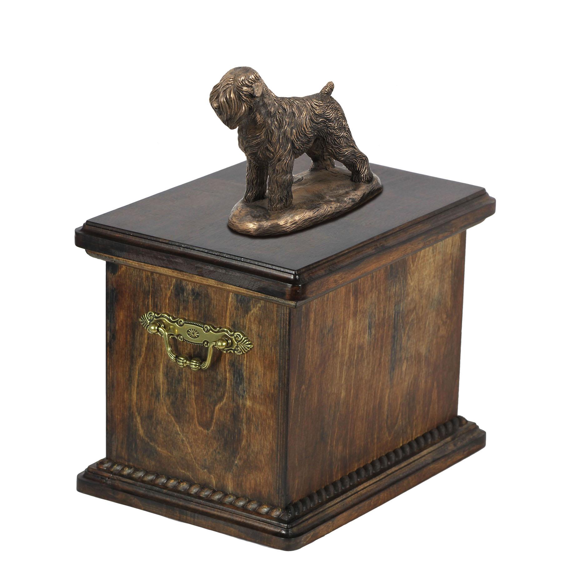 Black Russian Terrier, Chornyi Terrier - urn for the ashes of a dog, urn with a statuette, elegant urn in the classic style of the Art-Dog brand коричневий
Black Russian Terrier, Chornyi Terrier - urn for the ashes of a dog, urn with a statuette, elegant urn in the classic style of the Art-Dog brand коричневий