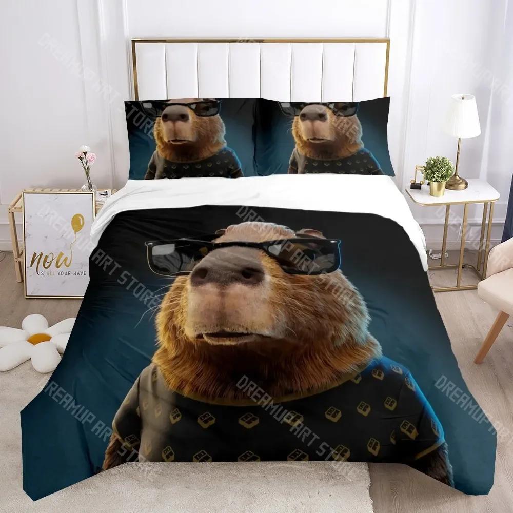3D Print Funny Capybara Anime Duvet Cover Kawaii Animals Bedding Set Soft Quilt Cover Full Size For Boy Teens Bedroom Decoration EU Single 90x200cm
3D Print Funny Capybara Anime Duvet Cover Kawaii Animals Bedding Set Soft Quilt Cover Full Size For Boy Teens Bedroom Decoration EU Single 90x200cm