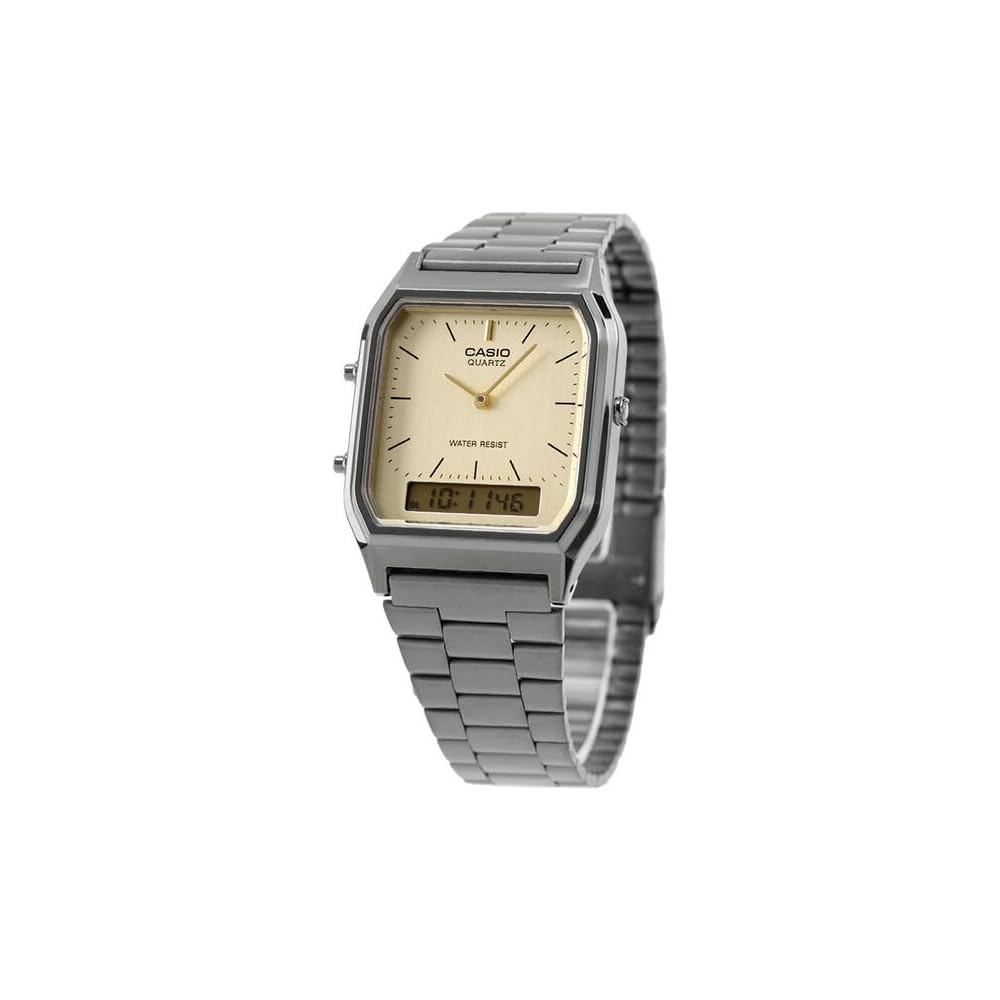 Casio Cheap Casio Vintage Quartz Watch Unisex Gold Tone 30m Water Resistant AQ-230GG-9A
Casio Cheap Casio Vintage Quartz Watch Unisex Gold Tone 30m Water Resistant AQ-230GG-9A