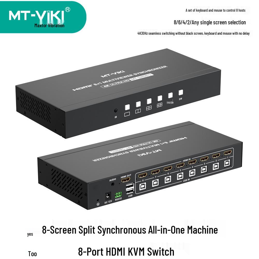 Maitowell 8-Port Seamless Synchronous KVM Switch MT-SW081S MT-SW081S
Maitowell 8-Port Seamless Synchronous KVM Switch MT-SW081S MT-SW081S