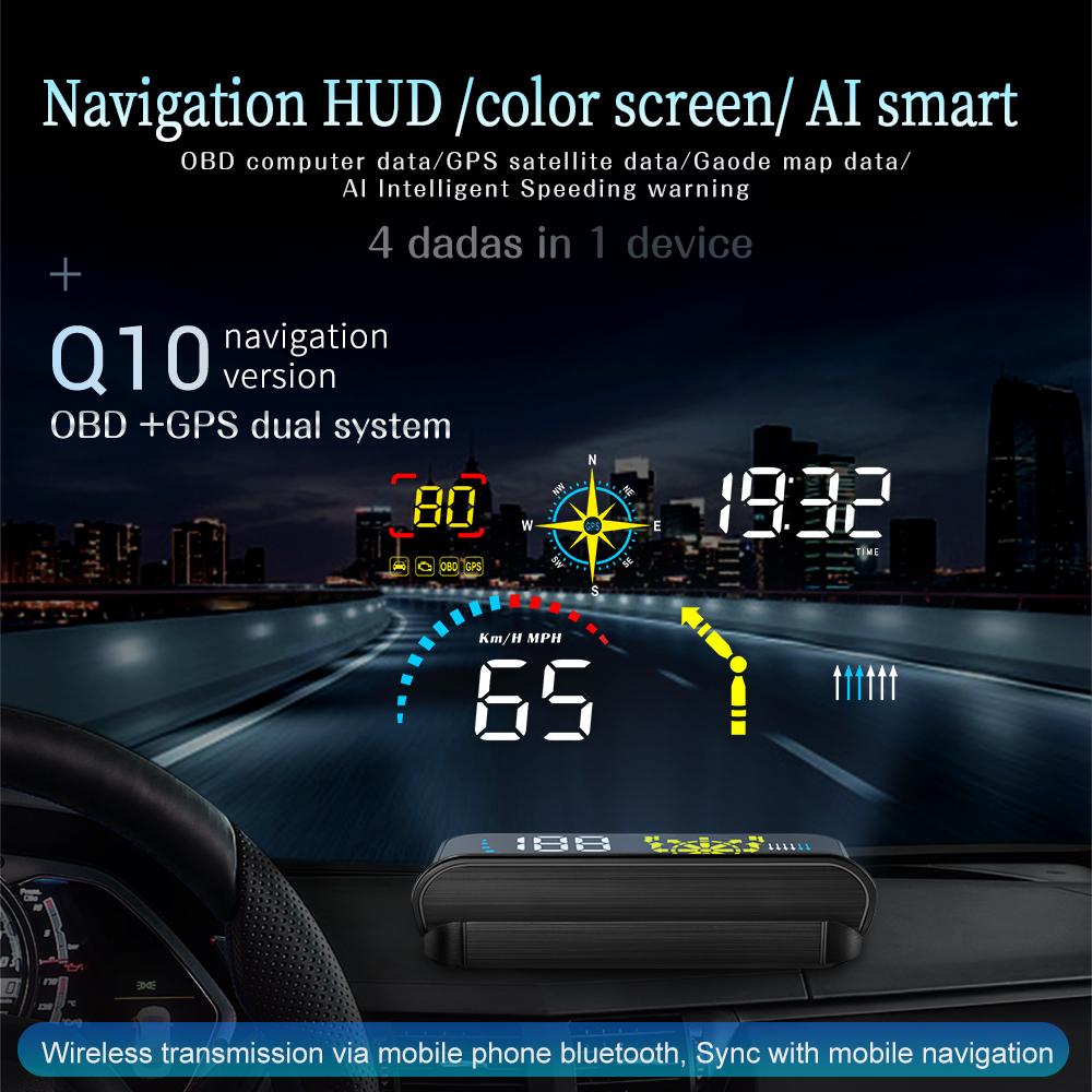GPS + OBD HUD навигатор Q10 Автомобильный проектор на проекционном дисплее бортовой компьютер OBD2 Авто GPS Спидометр Автомобильная электроника
GPS + OBD HUD навигатор Q10 Автомобильный проектор на проекционном дисплее бортовой компьютер OBD2 Авто GPS Спидометр Автомобильная электроника