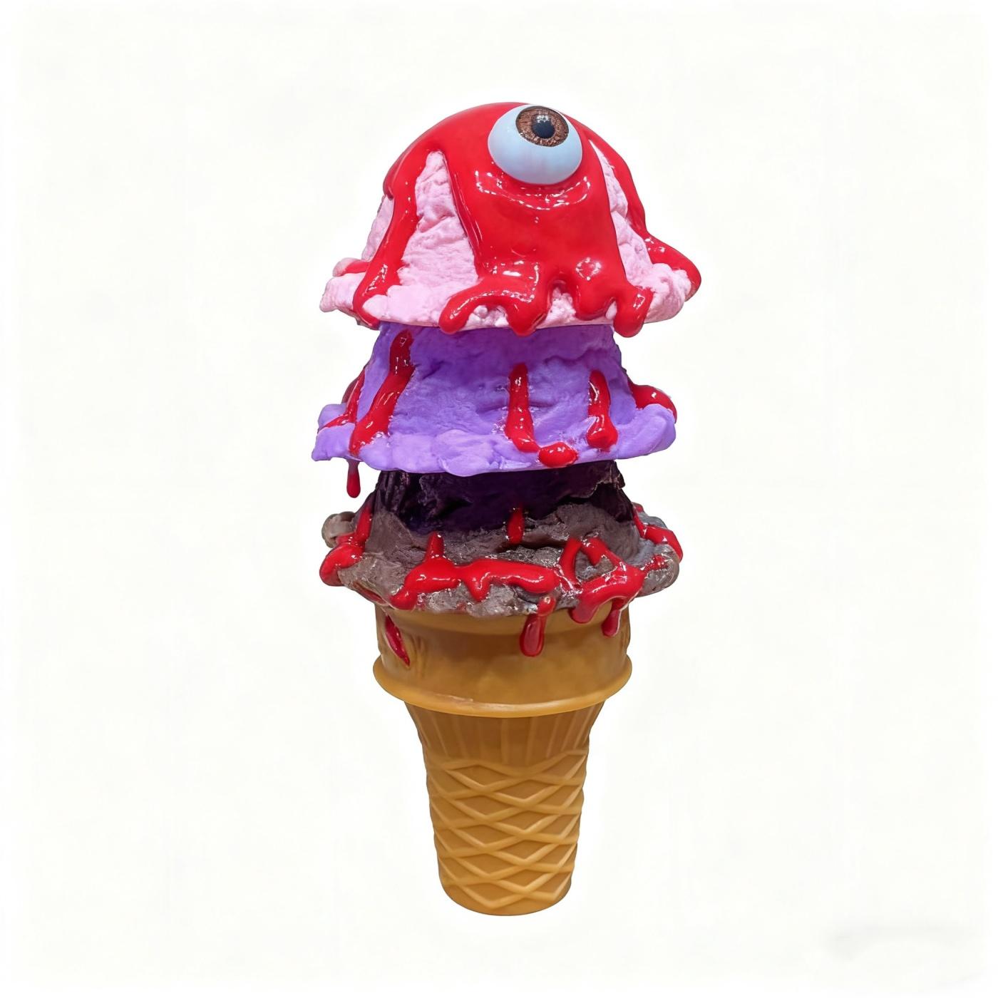 Realistic model of PVC Halloween ice cream, commercial display, fake ice cream mold, support mold глибокий рожевий колір
Realistic model of PVC Halloween ice cream, commercial display, fake ice cream mold, support mold глибокий рожевий колір