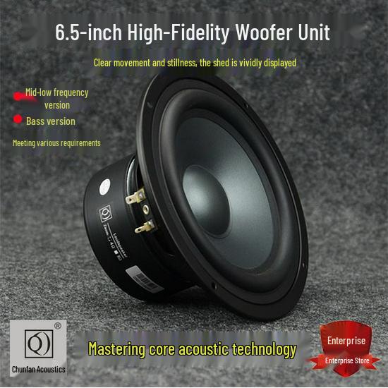 6.5-Inch Audiophile Speaker with Mid-Low Frequency and Premium Padding for Bookshelf and Floorstanding Home Theater Systems (Ruifan Q Brand) 178mm Mid-Bass Shielded 4 Ohm (Single)
6.5-Inch Audiophile Speaker with Mid-Low Frequency and Premium Padding for Bookshelf and Floorstanding Home Theater Systems (Ruifan Q Brand) 178mm Mid-Bass Shielded 4 Ohm (Single)