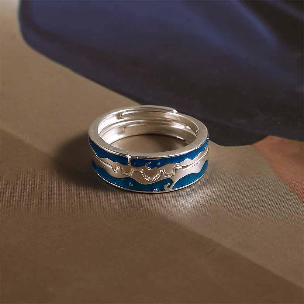 Girls Allure of Love Romantic Waves Starry Sky Fashion Jewelry Silver Plated Open Rings Couple Ring 2 pcs
Girls Allure of Love Romantic Waves Starry Sky Fashion Jewelry Silver Plated Open Rings Couple Ring 2 pcs