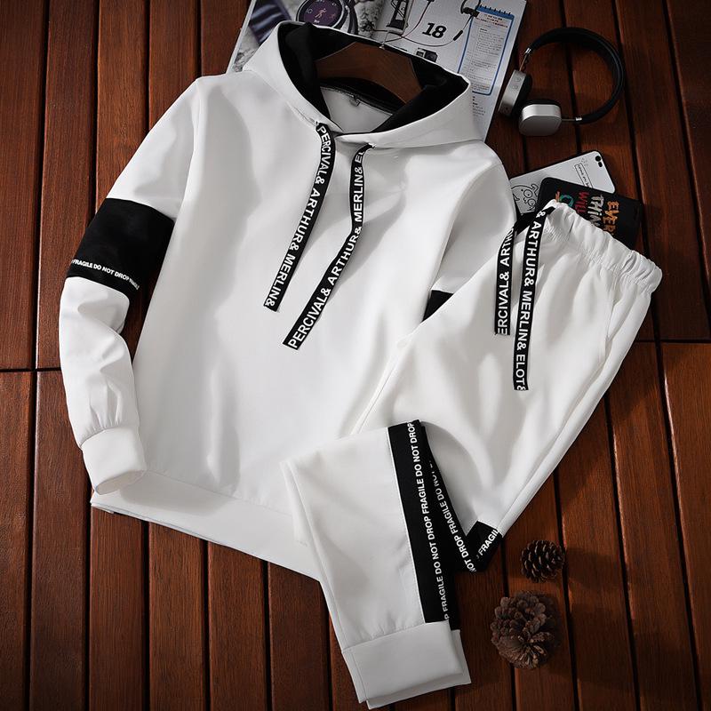 Мужские повседневные спортивные костюмы-пуловеры с капюшоном в корейском стиле для весны и осени Medium белый
Мужские повседневные спортивные костюмы-пуловеры с капюшоном в корейском стиле для весны и осени Medium белый