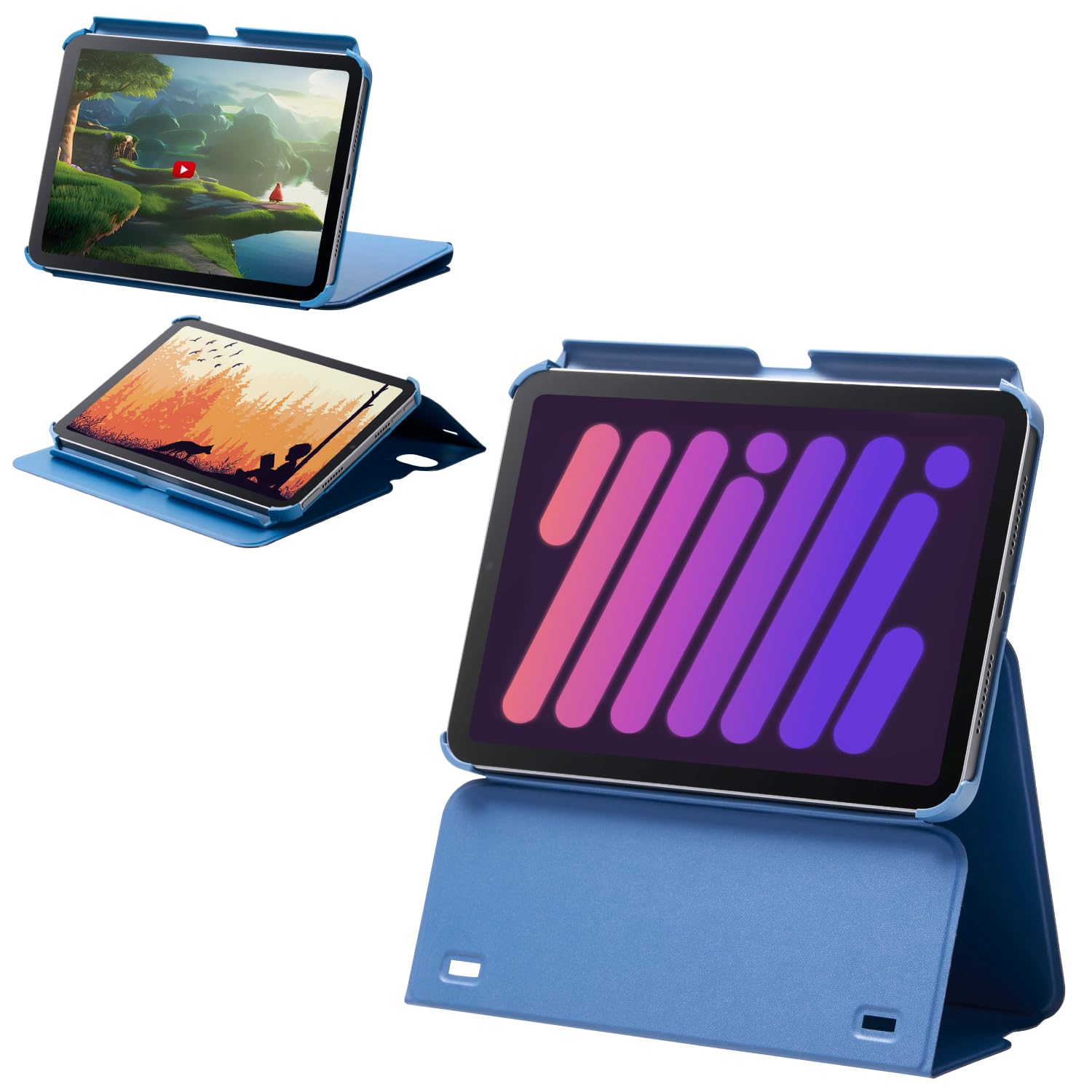 ELECOM iPad mini7 Pro mini6 6th generation case height adjustment auto wake soft leather navy (A17 2024) multi-level sleep/auto TB-A24SWVH2NV Темно-синій
ELECOM iPad mini7 Pro mini6 6th generation case height adjustment auto wake soft leather navy (A17 2024) multi-level sleep/auto TB-A24SWVH2NV Темно-синій