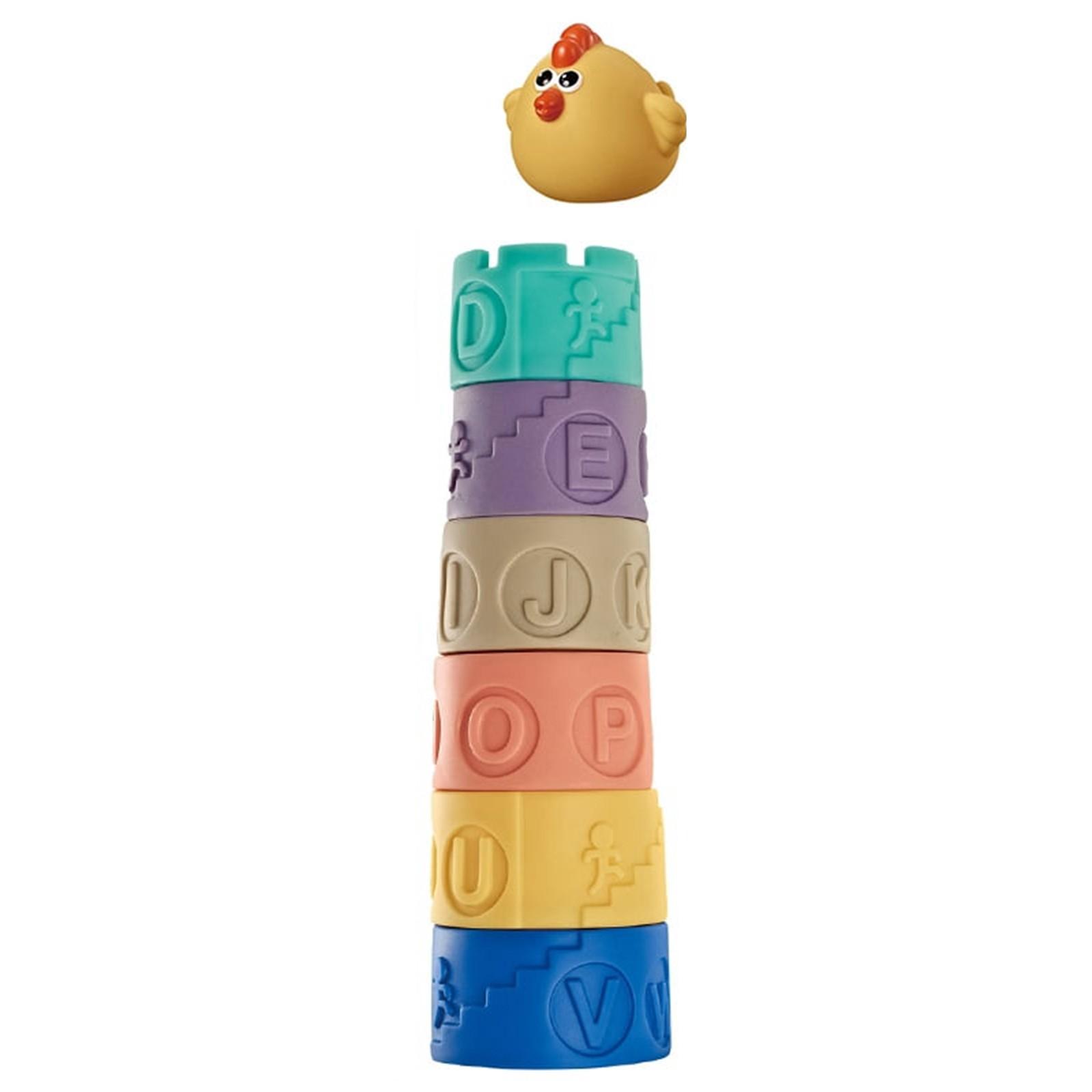 Soft Rubber Stacking Tower 6 Layers with Small Chicken Toy Educational Building Blocks for Toddlers and Preschoolers Developmental Play жёлтый
Soft Rubber Stacking Tower 6 Layers with Small Chicken Toy Educational Building Blocks for Toddlers and Preschoolers Developmental Play жёлтый