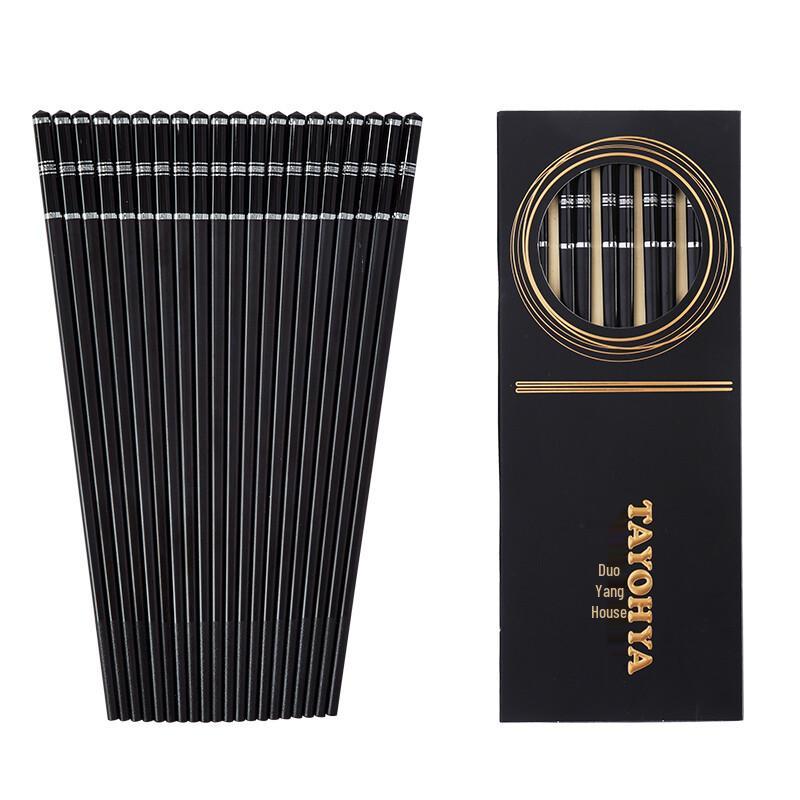 Tayohya Tang Style Antibacterial Alloy Chopsticks 10-Pair Gift Set
Tayohya Tang Style Antibacterial Alloy Chopsticks 10-Pair Gift Set