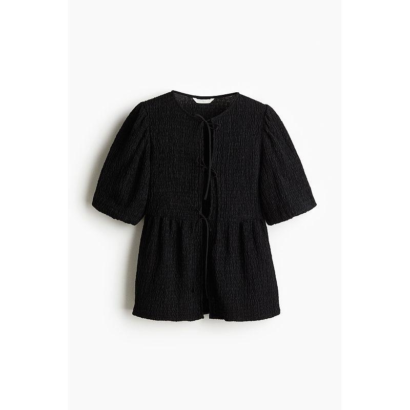 HM Women s t-shirt 2025 Summer New Texture Horn Skirt Hem Lantern Short sleeve Top 1290378 Black 165/96
HM Women s t-shirt 2025 Summer New Texture Horn Skirt Hem Lantern Short sleeve Top 1290378 Black 165/96