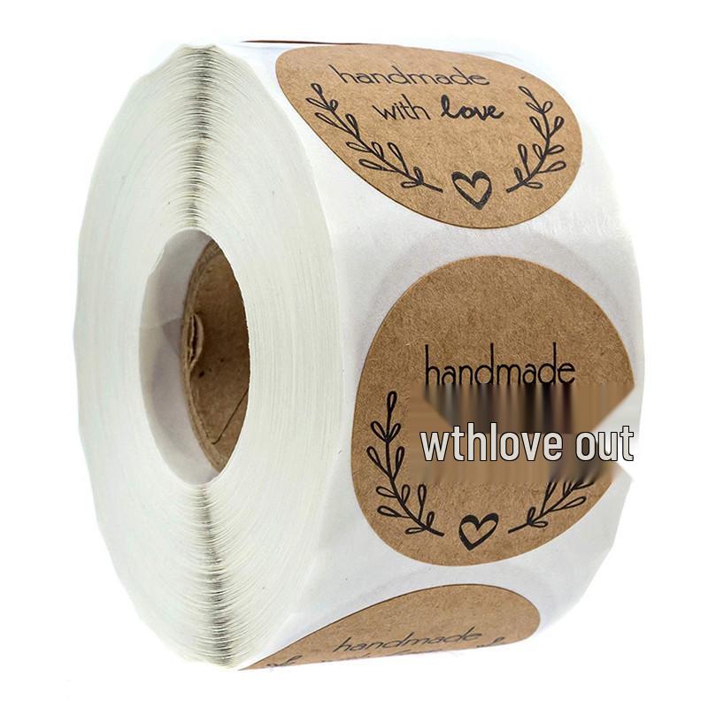 Kraft Paper Olive Branch Gift Tags - 500 Pcs Roll of Handmade Adhesive Stickers
Kraft Paper Olive Branch Gift Tags - 500 Pcs Roll of Handmade Adhesive Stickers