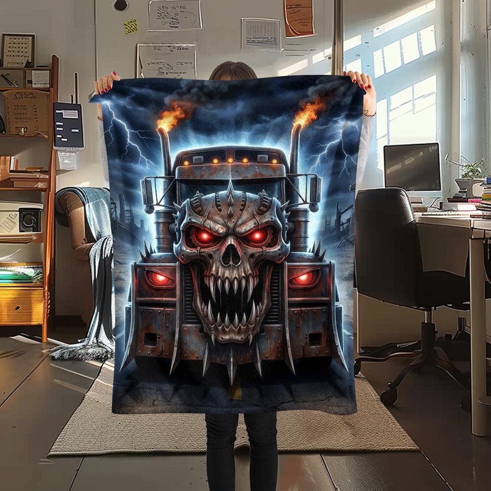 Dark Skull Snake Horse Truck Print Flannel Blanket,High quality Comfortable for All Seasons,Home Decor,Warmth and Comfort,Perfect for Christmas Gifts 80cm x 120cm
Dark Skull Snake Horse Truck Print Flannel Blanket,High quality Comfortable for All Seasons,Home Decor,Warmth and Comfort,Perfect for Christmas Gifts 80cm x 120cm
