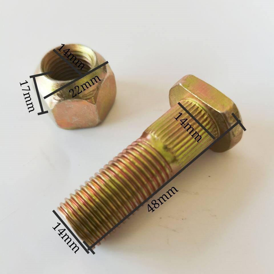 Rear Wheel Hub Bolt M14 for Forklift Tires (Heli, Longgong, Liugong, Meikes 2-3.5T) 16 pieces price 3.5 yuan/piece
Rear Wheel Hub Bolt M14 for Forklift Tires (Heli, Longgong, Liugong, Meikes 2-3.5T) 16 pieces price 3.5 yuan/piece