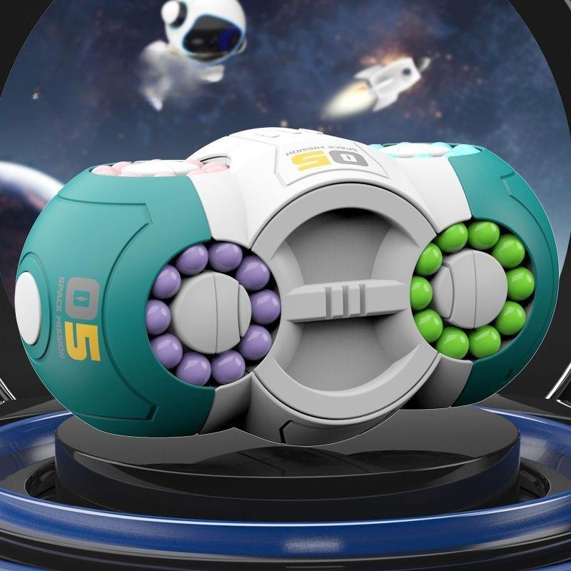Новая детская модель, Космический октаэдр, Кубик Рубика 3D, Вращение на 360 градусов, Волшебный боб на шарикоподшипнике для кончиков пальцев 6-8, Образовательная, Снимающая стресс игрушка