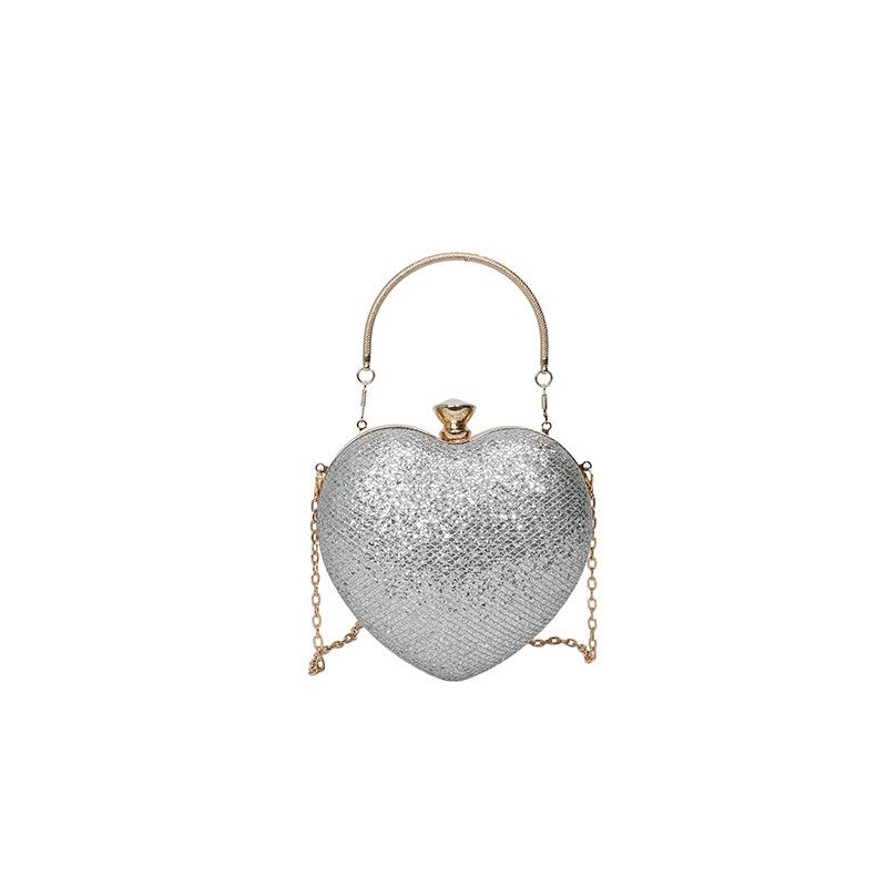 Evening Clutch Women Shiny Handbag Heart Shape Metal Clutches Bag Fashion Chain Shoulder Crossbody Bag Luxury Lady Purse
Evening Clutch Women Shiny Handbag Heart Shape Metal Clutches Bag Fashion Chain Shoulder Crossbody Bag Luxury Lady Purse