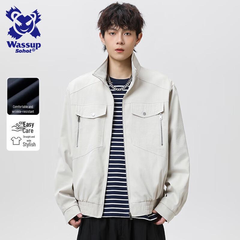 Wassup Sohot Men s American Workwear Stand-Collar Jacket XL
Wassup Sohot Men s American Workwear Stand-Collar Jacket XL