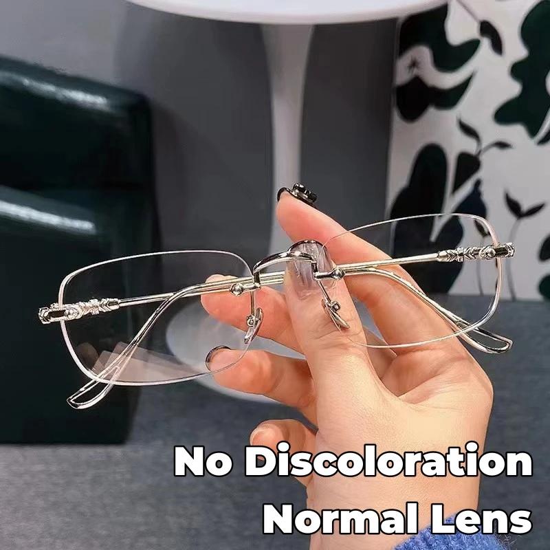 New Fashion Photochromic Myopia Glasses Vintage Rimless Square Women Men Anti Blue Light Uv Sunglasses Optical Diopter Eyewear -2.0
New Fashion Photochromic Myopia Glasses Vintage Rimless Square Women Men Anti Blue Light Uv Sunglasses Optical Diopter Eyewear -2.0