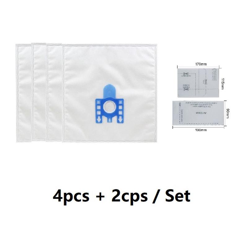 4Pcs Dust Bags for MIELE GN S8310/8390 S2121 Vacuum Cleaner Dust Collector Replacement Bag with 1Pair Filter Cotton Type A 
4Pcs Dust Bags for MIELE GN S8310/8390 S2121 Vacuum Cleaner Dust Collector Replacement Bag with 1Pair Filter Cotton Type A