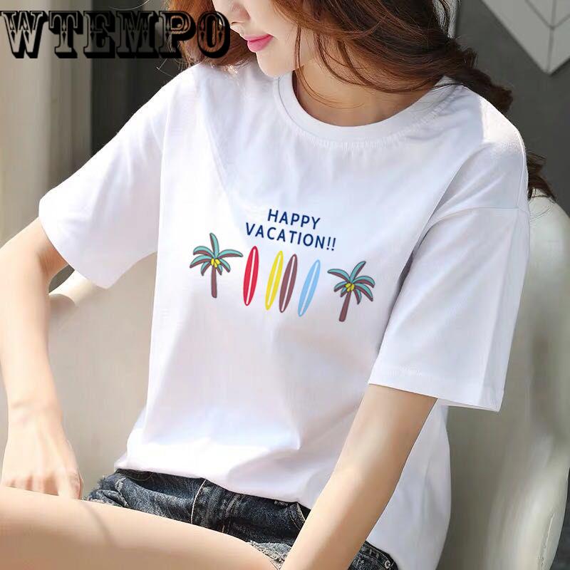 Tshirt Women Tops Fashion Short Sleeve Vintage Female T-shirt Casual Tee Shirt Femme Summer
Tshirt Women Tops Fashion Short Sleeve Vintage Female T-shirt Casual Tee Shirt Femme Summer