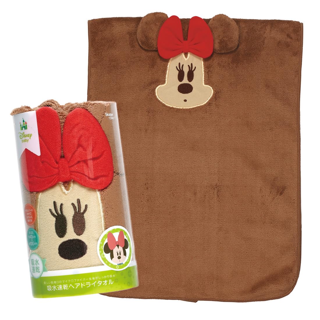 Skater Water Absorbent Quick Drying Hair Drying Towel Disney Minnie Mouse Height 40 x Width 100cm TOH1-A
Skater Water Absorbent Quick Drying Hair Drying Towel Disney Minnie Mouse Height 40 x Width 100cm TOH1-A