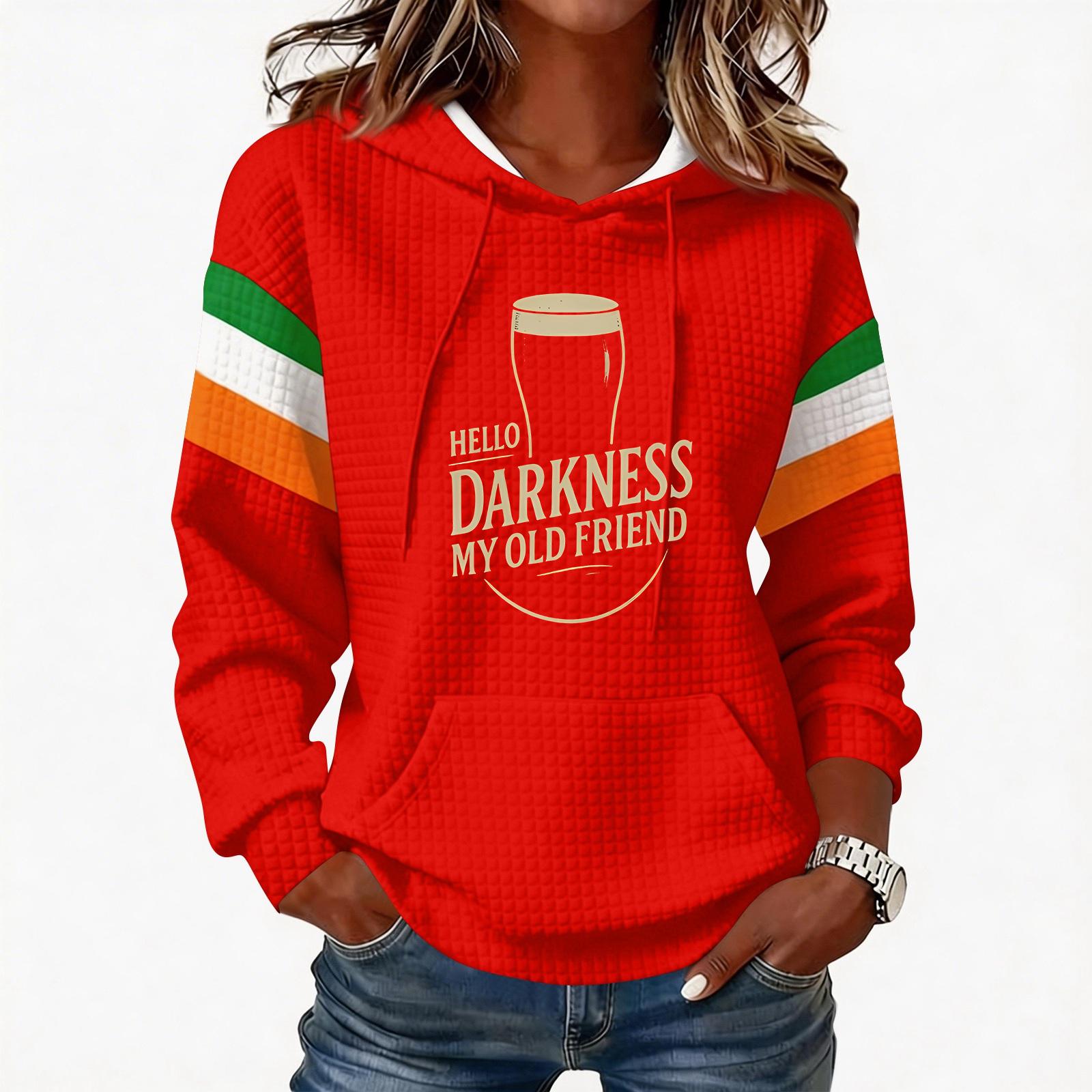 Women s Fashion Lightweight Long-Sleeved Pullover Hoodie with Pockets and Print XL червоний
Women s Fashion Lightweight Long-Sleeved Pullover Hoodie with Pockets and Print XL червоний
