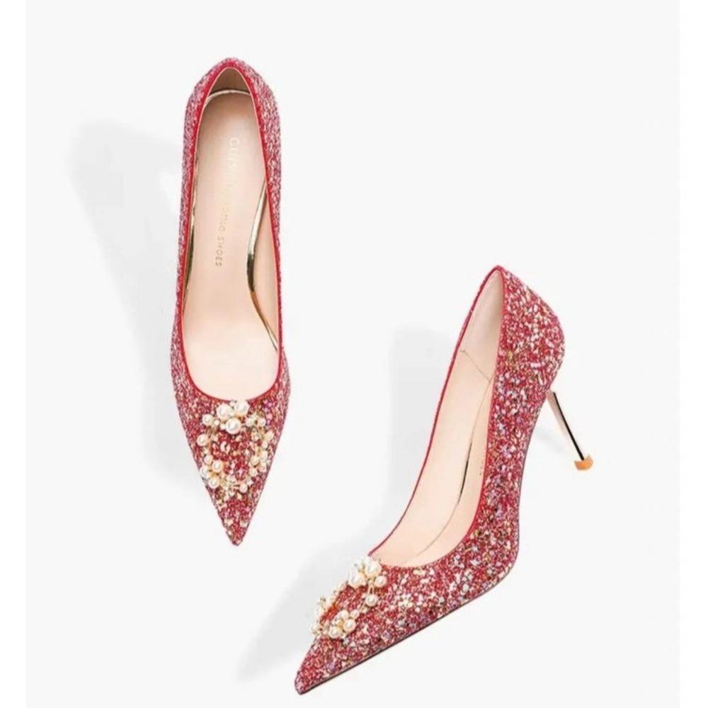 Shiny Glitter Pumps Women Slip-On Sweet High Heels Shoes Woman Shining Thin Heels Wedding Party Shoes 2024
Shiny Glitter Pumps Women Slip-On Sweet High Heels Shoes Woman Shining Thin Heels Wedding Party Shoes 2024
