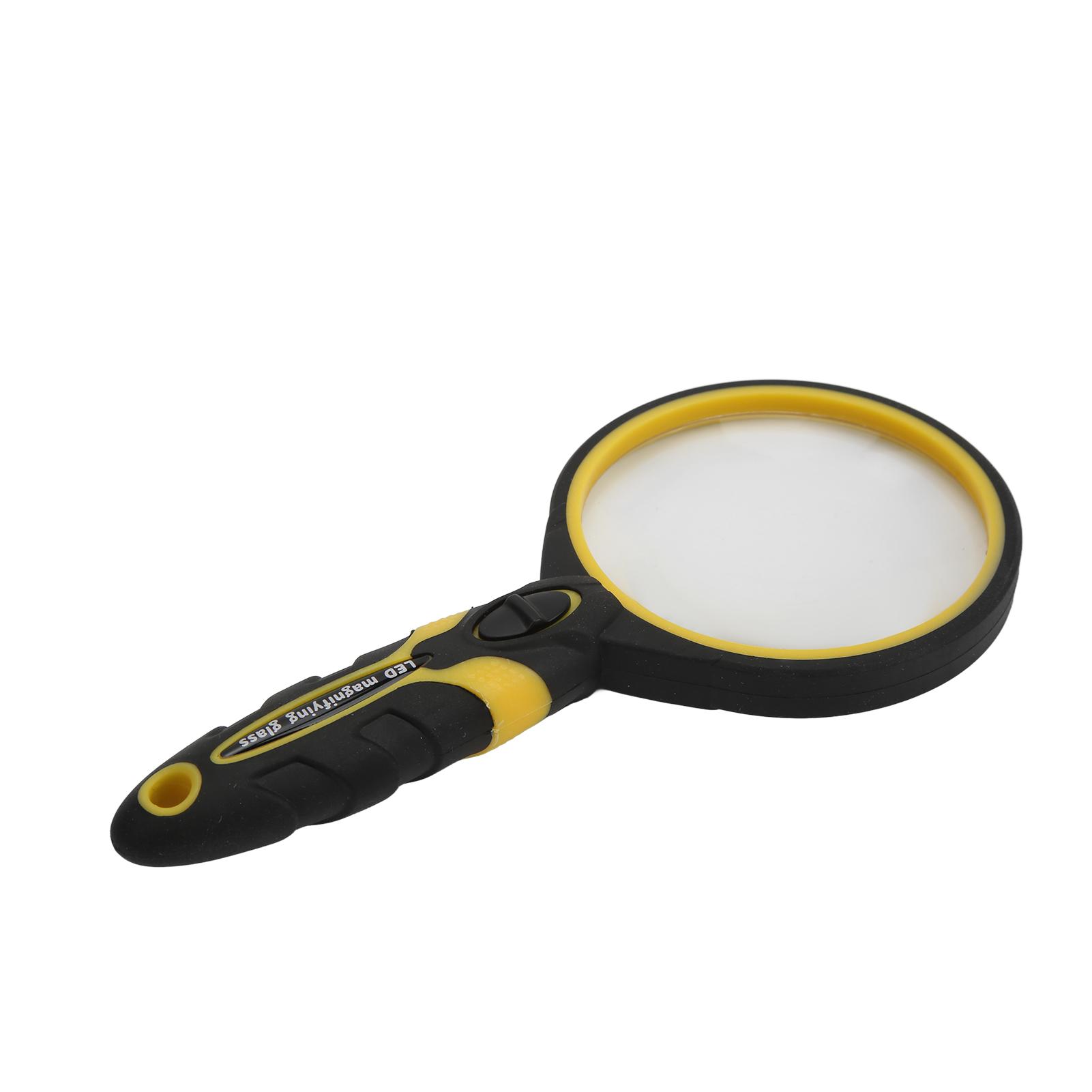 LED Magnifying Glass 5X Seniors Ergonomic Handheld Magnifier for Reading Antique Appreciation
LED Magnifying Glass 5X Seniors Ergonomic Handheld Magnifier for Reading Antique Appreciation