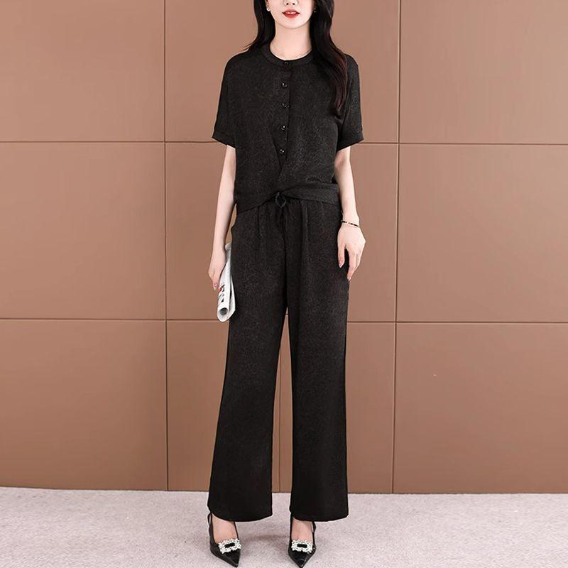 2025 Women s Summer Fashion: Trendy, Slimming Short-Sleeve Top & Wide-Leg Pants Set 2XL (130-145 jin)
2025 Women s Summer Fashion: Trendy, Slimming Short-Sleeve Top & Wide-Leg Pants Set 2XL (130-145 jin)